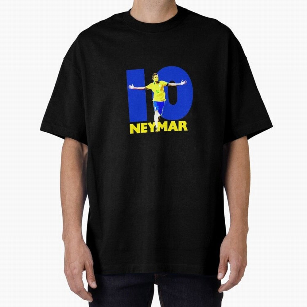 Neymar 10 Oversized T-Shirt Support the Legends of Global Football Passion for FIFA World Cup 2026, with Neymar, Haaland and Cristiano Ronaldo, Portugal, Spain and Germany, Football Festival Excitement, Trophy Ambitions, Country Rivalries and Star