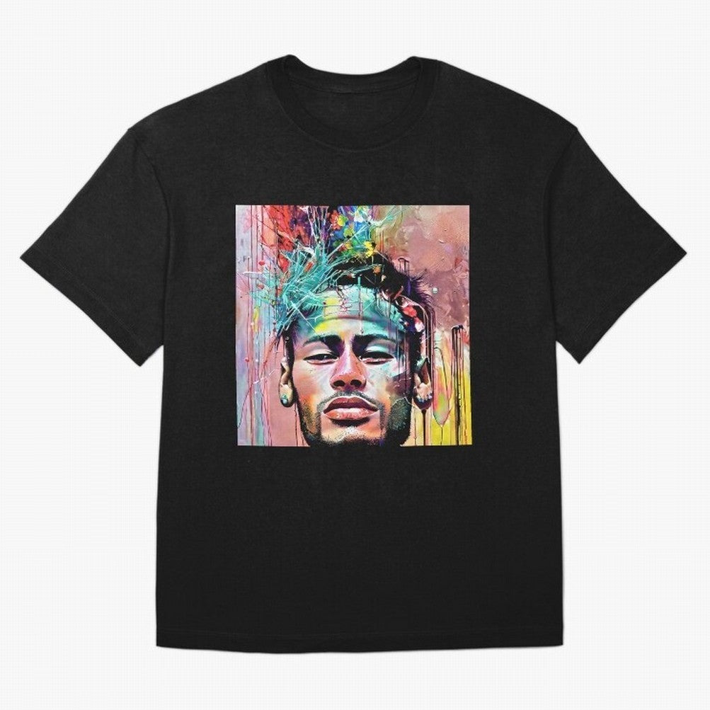Colorful Neymar Oversized T-Shirt Celebrate the Road through Global Football Passion for FIFA World Cup 2026 USA Canada Mexico, Filled with Mbappe and Neymar, Brazil, Champion Mindset, Group Stage Buzz, Knockout Tension and Passionate Fan Culture;