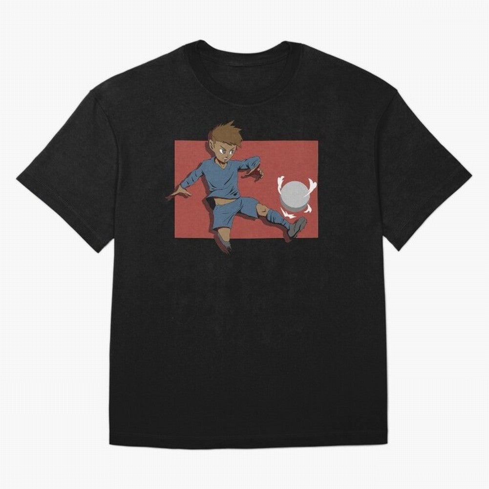 Footballer in action Oversized T-Shirt Celebrate the Stars of FIFA World Cup 2026 Spirit, Built around Spain and Netherlands, Mbappe, Sports Nostalgia, International Competition, Famous Players and Unforgettable Victories; Great for Supporters Who