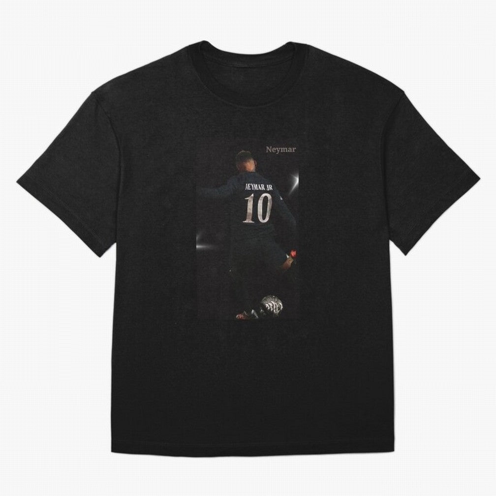 Neymar black version Oversized T-Shirt Support Your Favorite Stars during Global Football Passion for FIFA World Cup 2026 Group Stage, Connected to Cristiano Ronaldo, France, Retro Football Energy, Iconic Rivalries, Trophy Chase Drama and Stadium