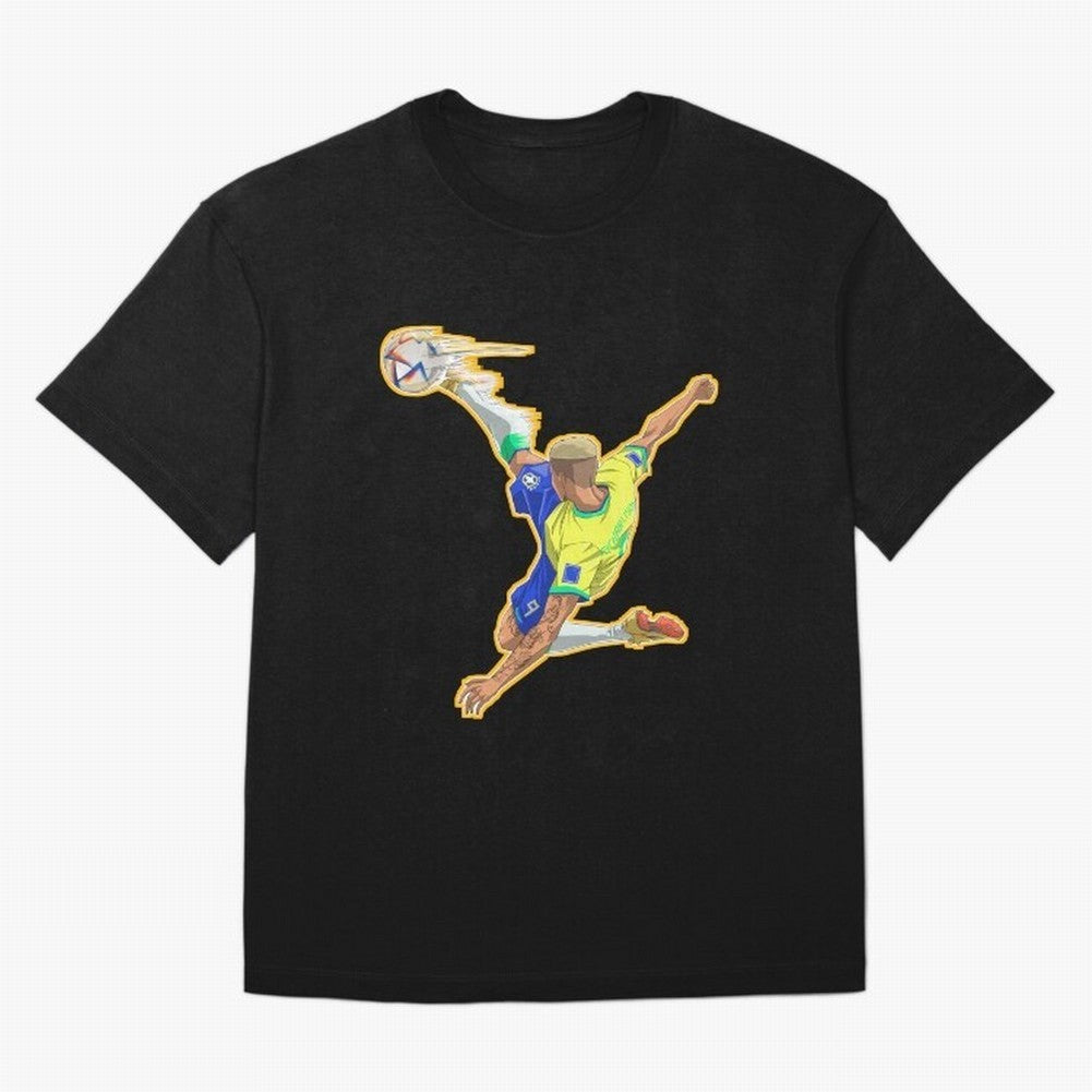 Richarlison Anime Goal Essential T-Shirt Bring Champion Energy into FIFA World Cup 2026 Featuring CR7, Brazil Energy, Sports Nostalgia, International Competition, Famous Players and Unforgettable Victories; Ideal for Passionate Fans Who Love