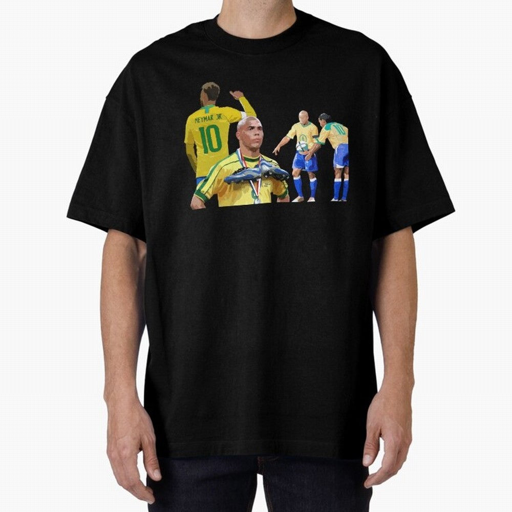 Brazilian Icons Oversized T-Shirt Join the Countdown to Global Football Passion for FIFA World Cup 2026 Group Stage, Connected to Haaland, Argentina and Brazil, Football History, Final Match Energy, Crowd Noise and Once in a Lifetime Moments; Great