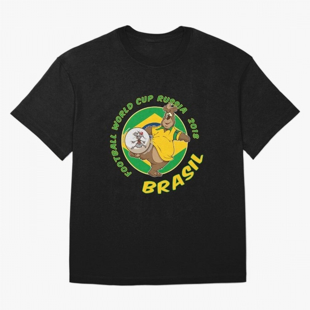 Football Russia 2018 World Cup Brazil T shirts and Merchandise Oversized T-Shirt Follow the Road to FIFA World Cup 2026 USA Canada Mexico with Messi, Neymar and Mbappe, England and Germany Energy, Championship Spirit, Famous Goals, Roaring Crowds