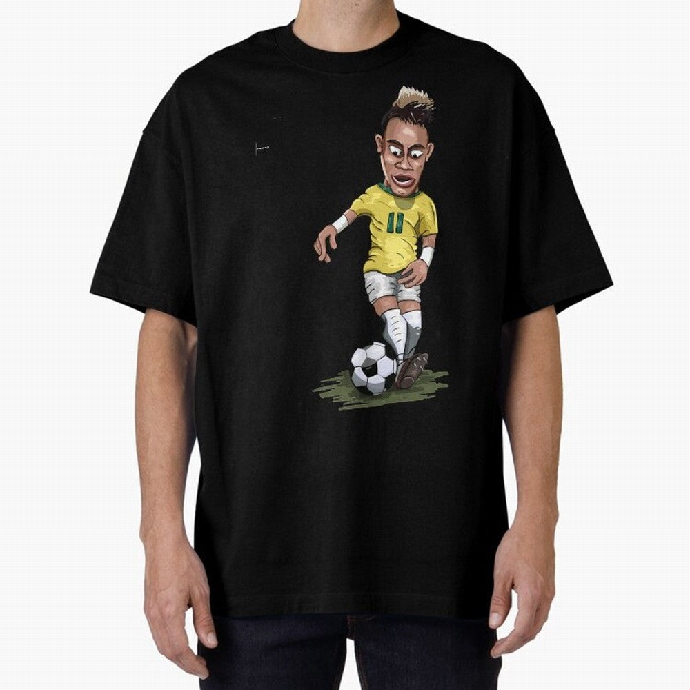 FOOTBALL ARTIST NEYMAR Brasil Essential T-Shirt Cheer through Every Moment of Global Football Passion for FIFA World Cup 2026, Celebrating Messi, Neymar and Mbappe, France, Fan Favorite Moments, National Team Passion, Big Match Drama and Soccer