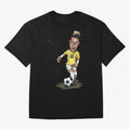 FOOTBALL ARTIST NEYMAR Brasil Essential T-Shirt Cheer through Every Moment of Global Football Passion for FIFA World Cup 2026, Celebrating Messi, Neymar and Mbappe, France, Fan Favorite Moments, National Team Passion, Big Match Drama and Soccer