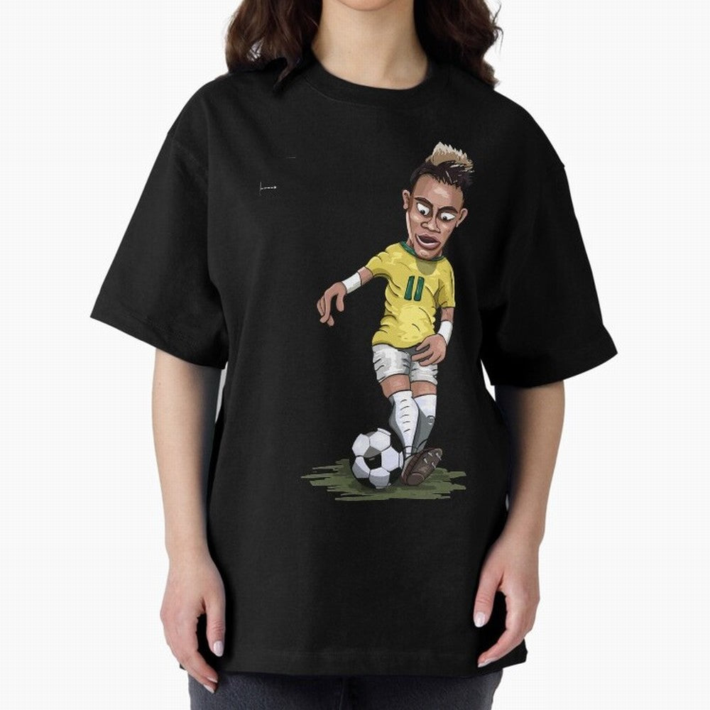 FOOTBALL ARTIST NEYMAR Brasil Essential T-Shirt Cheer through Every Moment of Global Football Passion for FIFA World Cup 2026, Celebrating Messi, Neymar and Mbappe, France, Fan Favorite Moments, National Team Passion, Big Match Drama and Soccer