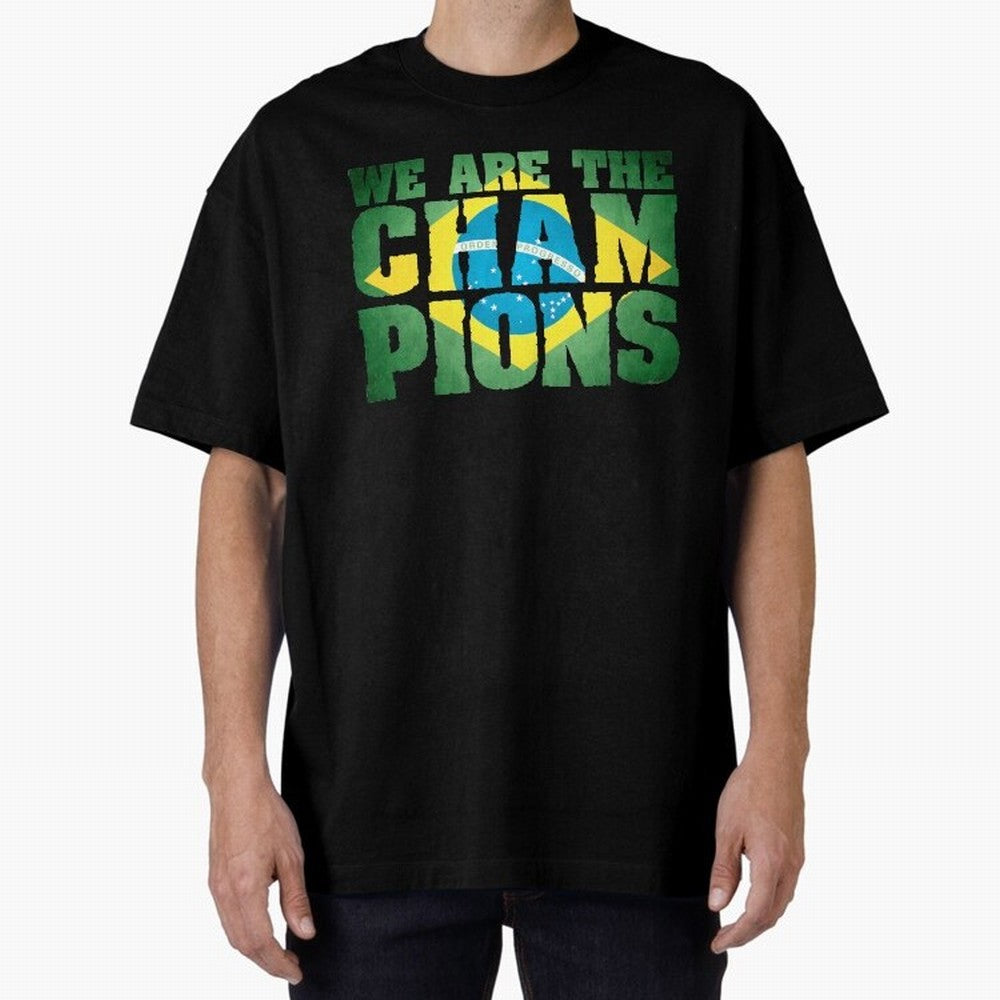 Champion Brazil Classic T-Shirt Celebrate Soccer Greatness during FIFA World Cup 2026 Group Stage for Fans of Mbappe and Neymar and Argentina and Brazil, Bringing Football Passion, Legendary Performances, Festival Vibes and Supporter Community;