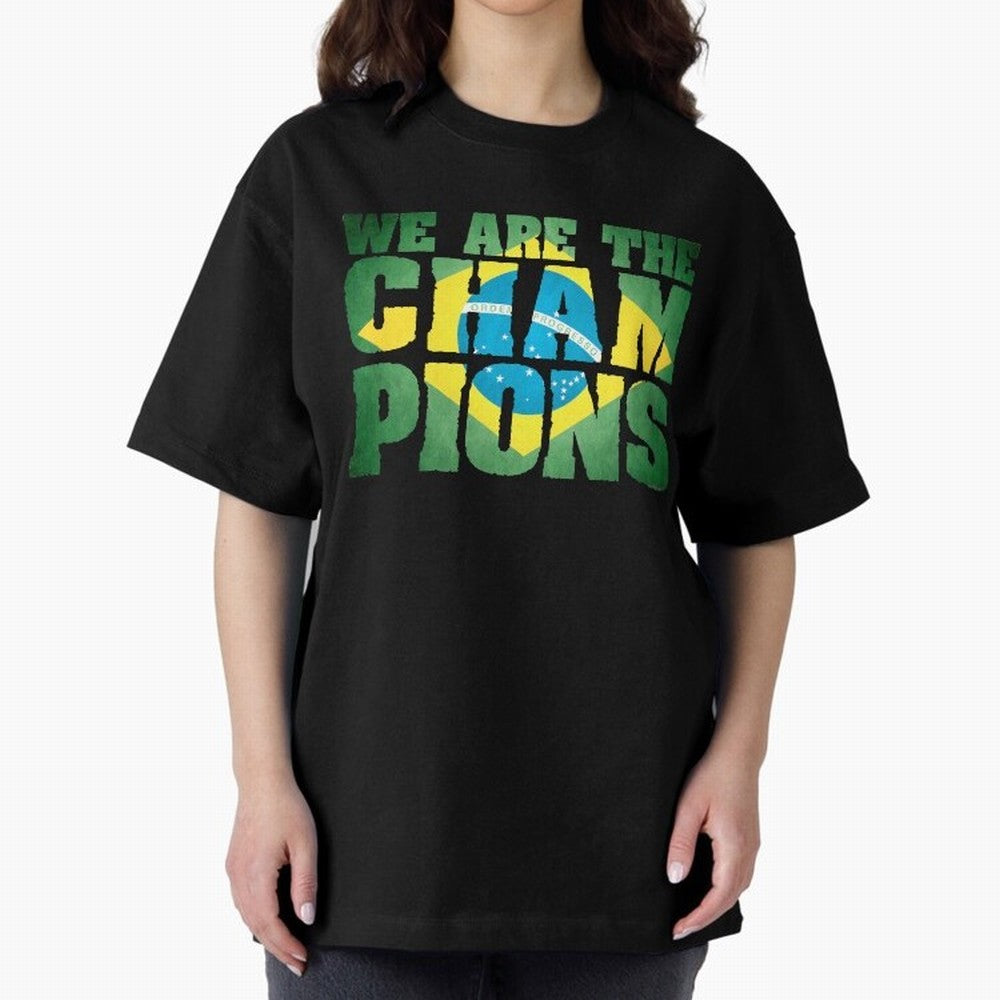 Champion Brazil Classic T-Shirt Celebrate Soccer Greatness during FIFA World Cup 2026 Group Stage for Fans of Mbappe and Neymar and Argentina and Brazil, Bringing Football Passion, Legendary Performances, Festival Vibes and Supporter Community;