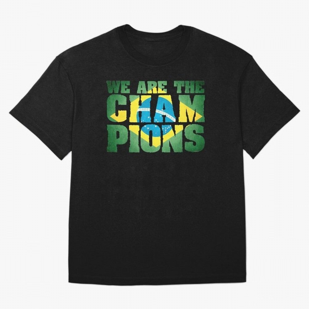 Champion Brazil Classic T-Shirt Celebrate Soccer Greatness during FIFA World Cup 2026 Group Stage for Fans of Mbappe and Neymar and Argentina and Brazil, Bringing Football Passion, Legendary Performances, Festival Vibes and Supporter Community;