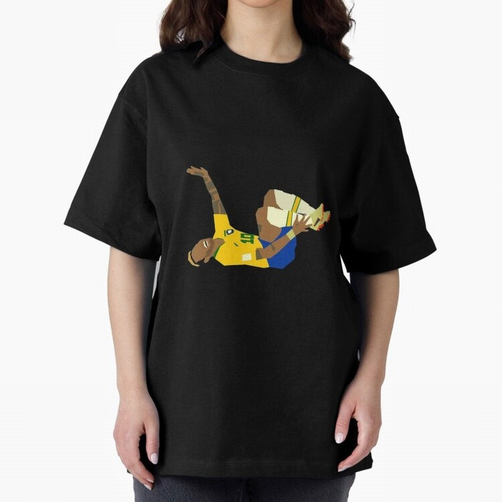 Falling Brazilian Player Classic T-Shirt Celebrate Soccer Greatness during Match Day Hype around FIFA World Cup 2026 USA Canada Mexico, Cristiano Ronaldo, Haaland and CR7, Brazil, Worldwide Fan Energy, Dramatic Goals, Stadium Lights and