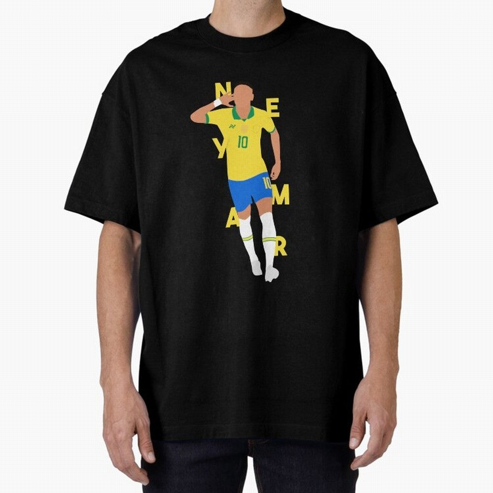 Neymar x Brazil Classic T-Shirt Bring a Vintage Feel to Global Football Passion for FIFA World Cup 2026, Highlighting Haaland, Spain, Game Day Rituals, Football Legends, Country Pride and the Road to the Final; Created for Match Day Parties, Soccer