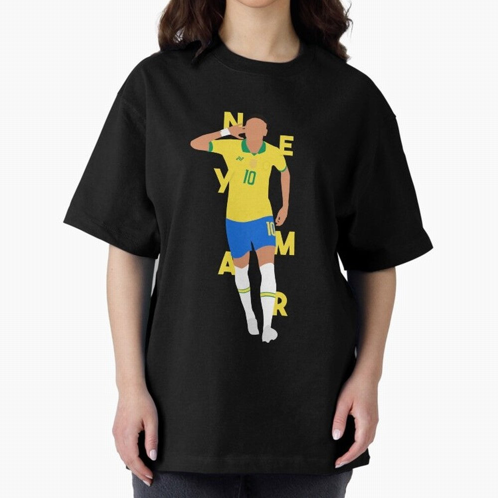 Neymar x Brazil Classic T-Shirt Bring a Vintage Feel to Global Football Passion for FIFA World Cup 2026, Highlighting Haaland, Spain, Game Day Rituals, Football Legends, Country Pride and the Road to the Final; Created for Match Day Parties, Soccer