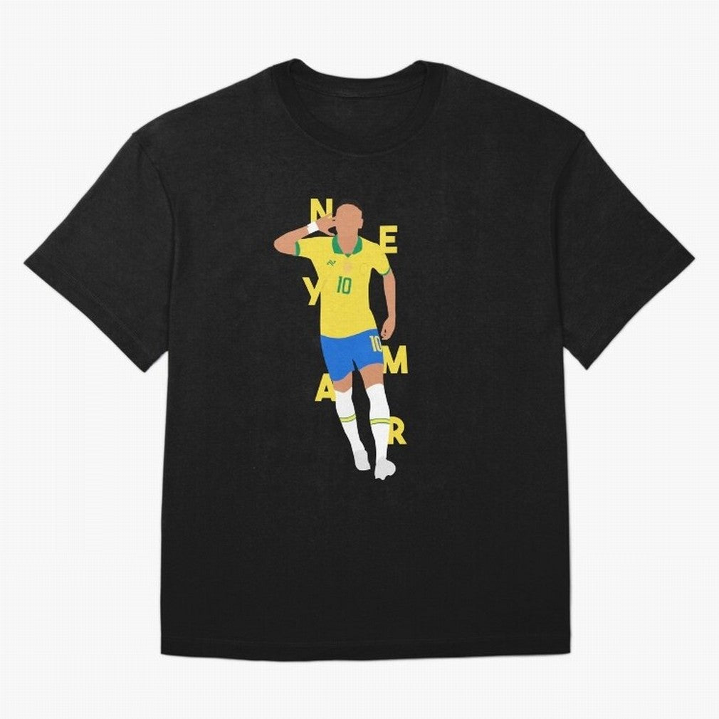 Neymar x Brazil Classic T-Shirt Bring a Vintage Feel to Global Football Passion for FIFA World Cup 2026, Highlighting Haaland, Spain, Game Day Rituals, Football Legends, Country Pride and the Road to the Final; Created for Match Day Parties, Soccer