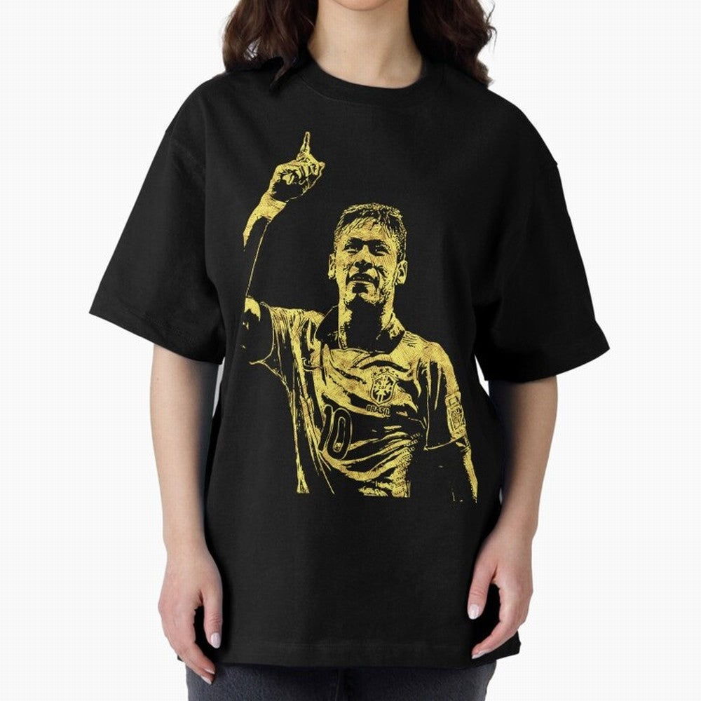 Neymar Fan Art Oversized T-Shirt Show Your Stadium Side during FIFA World Cup 2026 USA Canada Mexico Capturing CR7, Spain Energy, Fan Favorite Moments, National Team Passion, Big Match Drama and Soccer History; Built for Supporters Chasing Trophy