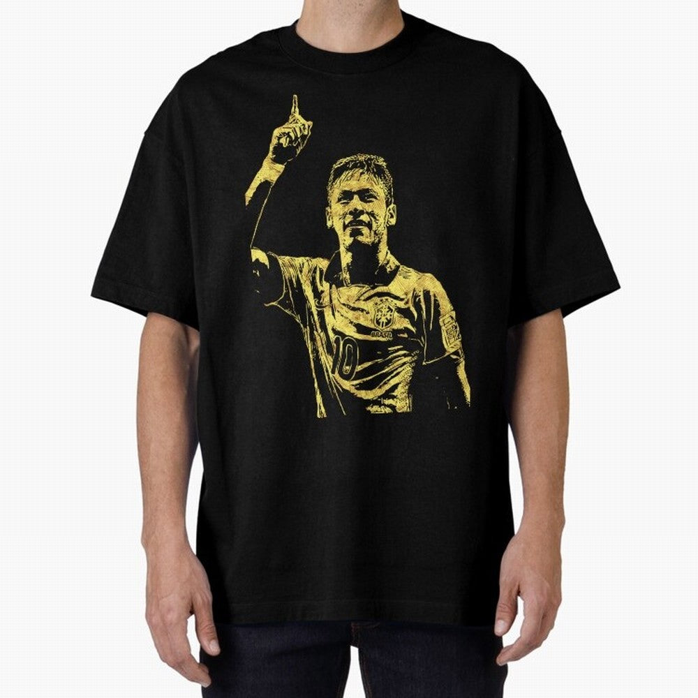 Neymar Fan Art Oversized T-Shirt Show Your Stadium Side during FIFA World Cup 2026 USA Canada Mexico Capturing CR7, Spain Energy, Fan Favorite Moments, National Team Passion, Big Match Drama and Soccer History; Built for Supporters Chasing Trophy