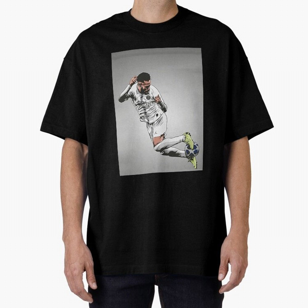 Illustration Neymar Wallpaper Classic T-Shirt Support Your Favorite Stars during the FIFA World Cup 2026 Journey through Messi, CR7 and Mbappe Highlights, Brazil, Portugal and Argentina Pride, Football Passion, Legendary Performances, Festival