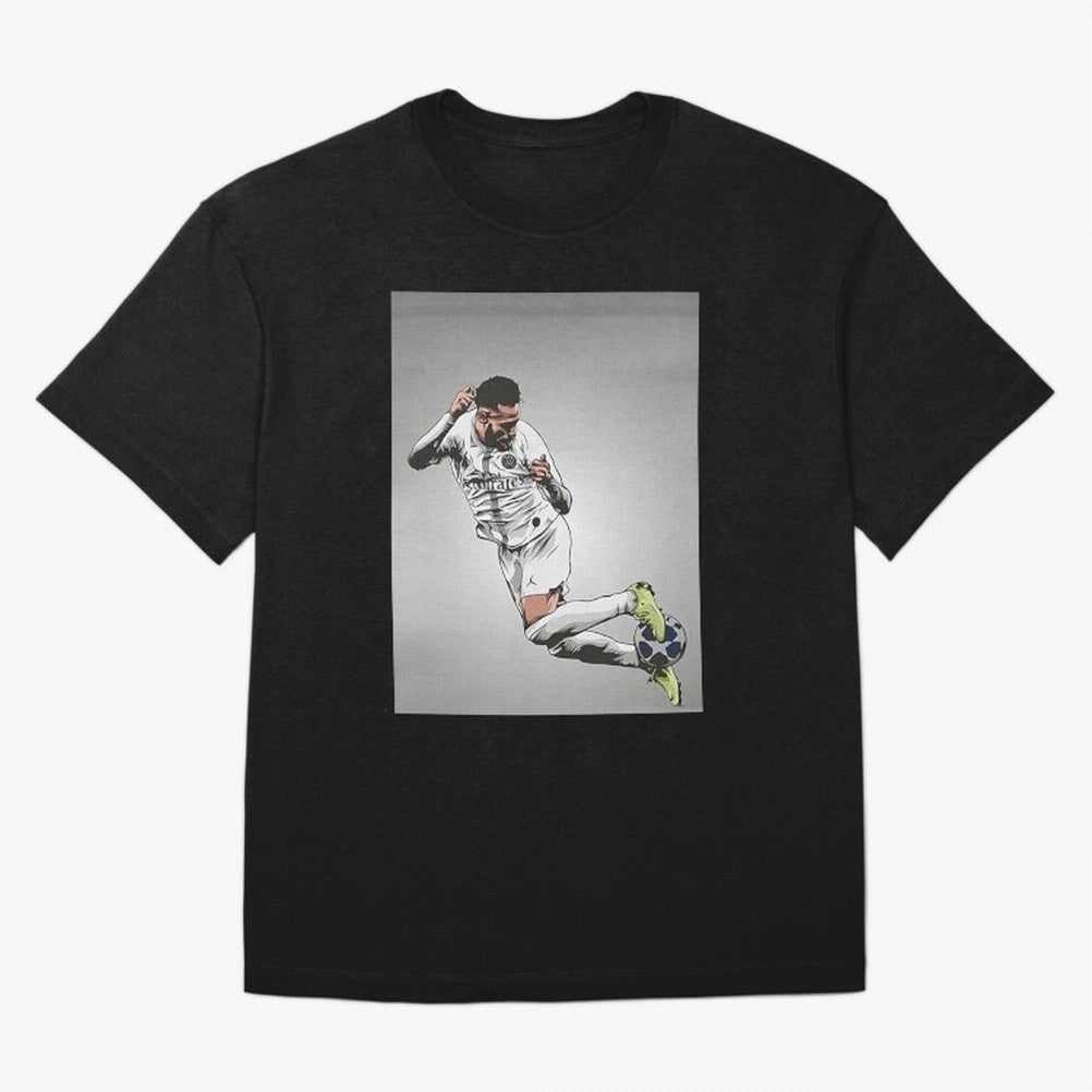 Illustration Neymar Wallpaper Classic T-Shirt Support Your Favorite Stars during the FIFA World Cup 2026 Journey through Messi, CR7 and Mbappe Highlights, Brazil, Portugal and Argentina Pride, Football Passion, Legendary Performances, Festival