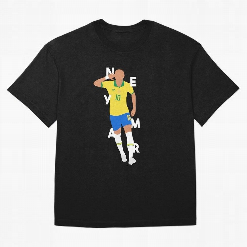 Neymar x Brazil Oversized T-Shirt Carry the Dream of Global Football Passion for FIFA World Cup 2026 Group Stage, Celebrating CR7 and Messi, France and Portugal, Global Supporter Spirit, Legendary Goals, National Colors and Tournament Celebration;