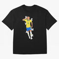 Neymar x Brazil Oversized T-Shirt Carry the Dream of Global Football Passion for FIFA World Cup 2026 Group Stage, Celebrating CR7 and Messi, France and Portugal, Global Supporter Spirit, Legendary Goals, National Colors and Tournament Celebration;