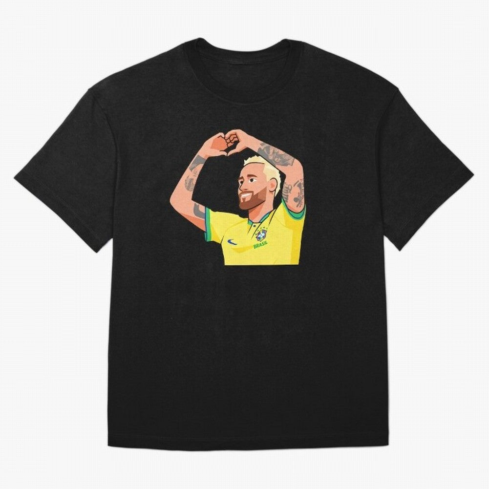 World Cup Neymar Oversized T-Shirt Capture FIFA World Cup 2026 USA Canada Mexico Spirit, Featuring Brazil, Cristiano Ronaldo, Haaland and CR7, Championship Spirit, Famous Goals, Roaring Crowds and International Football Unity; Ideal for Football