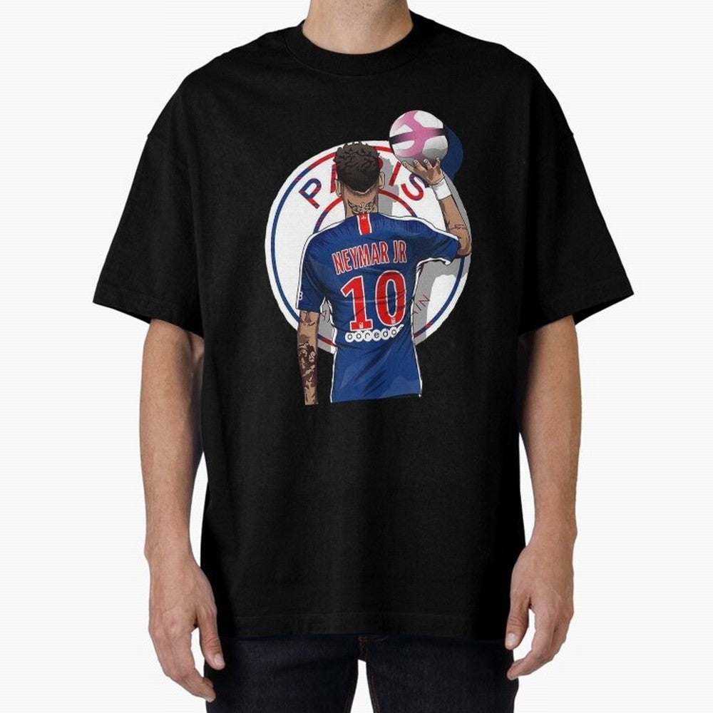 Art Neymar Illustration Classic T-Shirt Show Passion for the Stars of FIFA World Cup 2026 USA Canada Mexico Filled with Mbappe and Neymar, England Energy, Classic Soccer Heritage, Championship Pressure, Fan Loyalty and International Pride; Made for