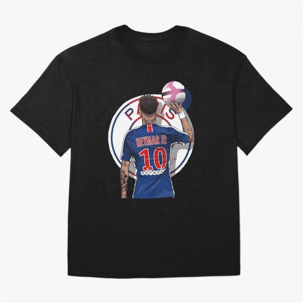 Art Neymar Illustration Classic T-Shirt Show Passion for the Stars of FIFA World Cup 2026 USA Canada Mexico Filled with Mbappe and Neymar, England Energy, Classic Soccer Heritage, Championship Pressure, Fan Loyalty and International Pride; Made for