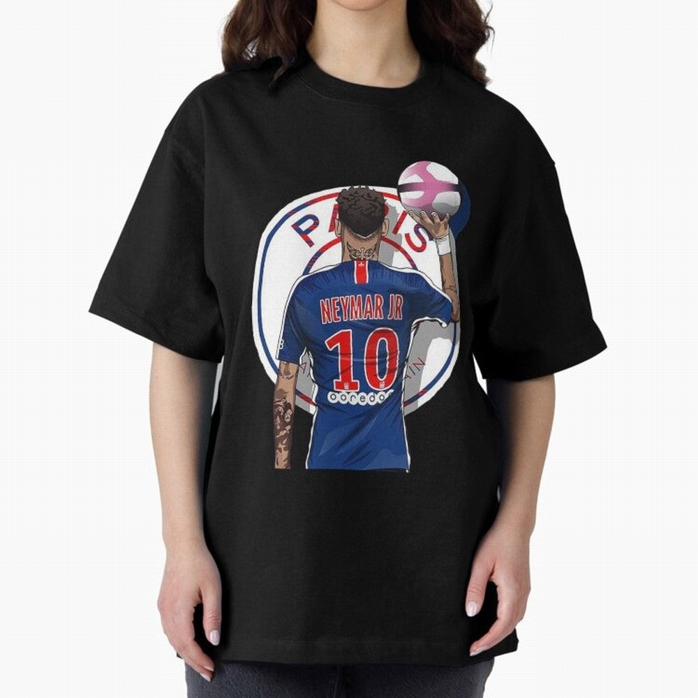Art Neymar Illustration Classic T-Shirt Show Passion for the Stars of FIFA World Cup 2026 USA Canada Mexico Filled with Mbappe and Neymar, England Energy, Classic Soccer Heritage, Championship Pressure, Fan Loyalty and International Pride; Made for