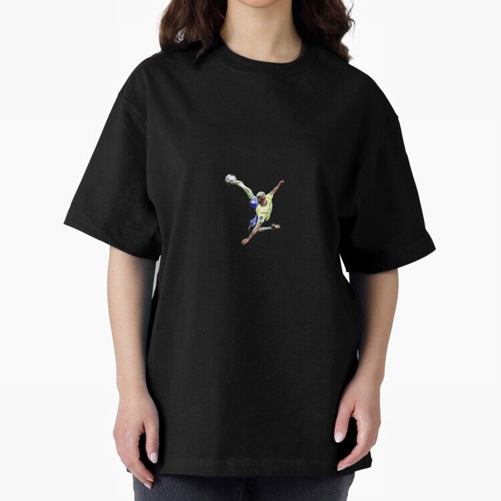 Richarlison best goal Oversized T-Shirt Celebrate the Road through FIFA World Cup 2026 Group Stage for Fans of Messi, CR7 and Mbappe and Brazil, Bringing Champion Mindset, Group Stage Buzz, Knockout Tension and Passionate Fan Culture; Ideal for