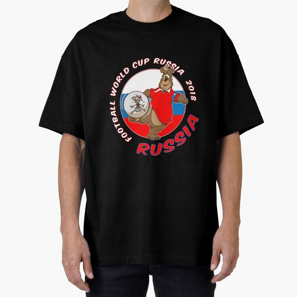 Russia football World Cup Russia 2018 T shirt and merchandise Oversized T-Shirt Celebrate Fan Favorites in Match Day Hype around FIFA World Cup 2026, Haaland and Mbappe, Brazil, Sports Nostalgia, International Competition, Famous Players and