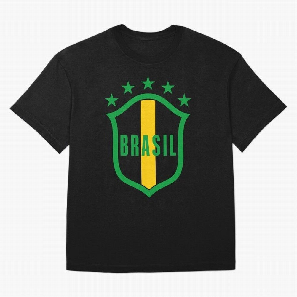 BRASIL LOGO 002 Oversized T-Shirt Bring Stadium Energy to Global Football Passion for FIFA World Cup 2026 Group Stage, Highlighting CR7 and Messi, Portugal, Spain and Germany, Game Day Rituals, Football Legends, Country Pride and the Road to the