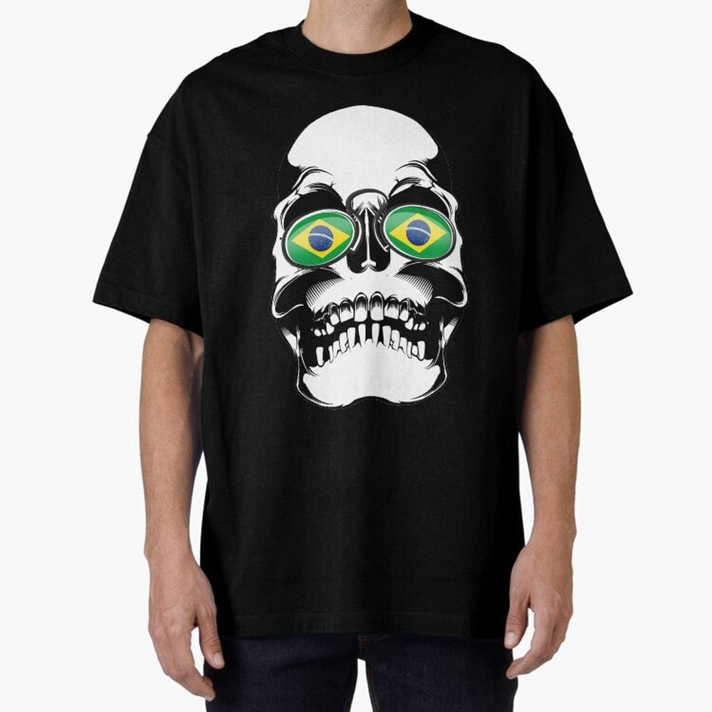 Brazil World Cup Oversized T-Shirt Carry the Dream of the FIFA World Cup 2026 USA Canada Mexico Journey through Cristiano Ronaldo Highlights, Spain Pride, Stadium Chants, National Pride, Trophy Dreams and Unforgettable Football Memories; Created