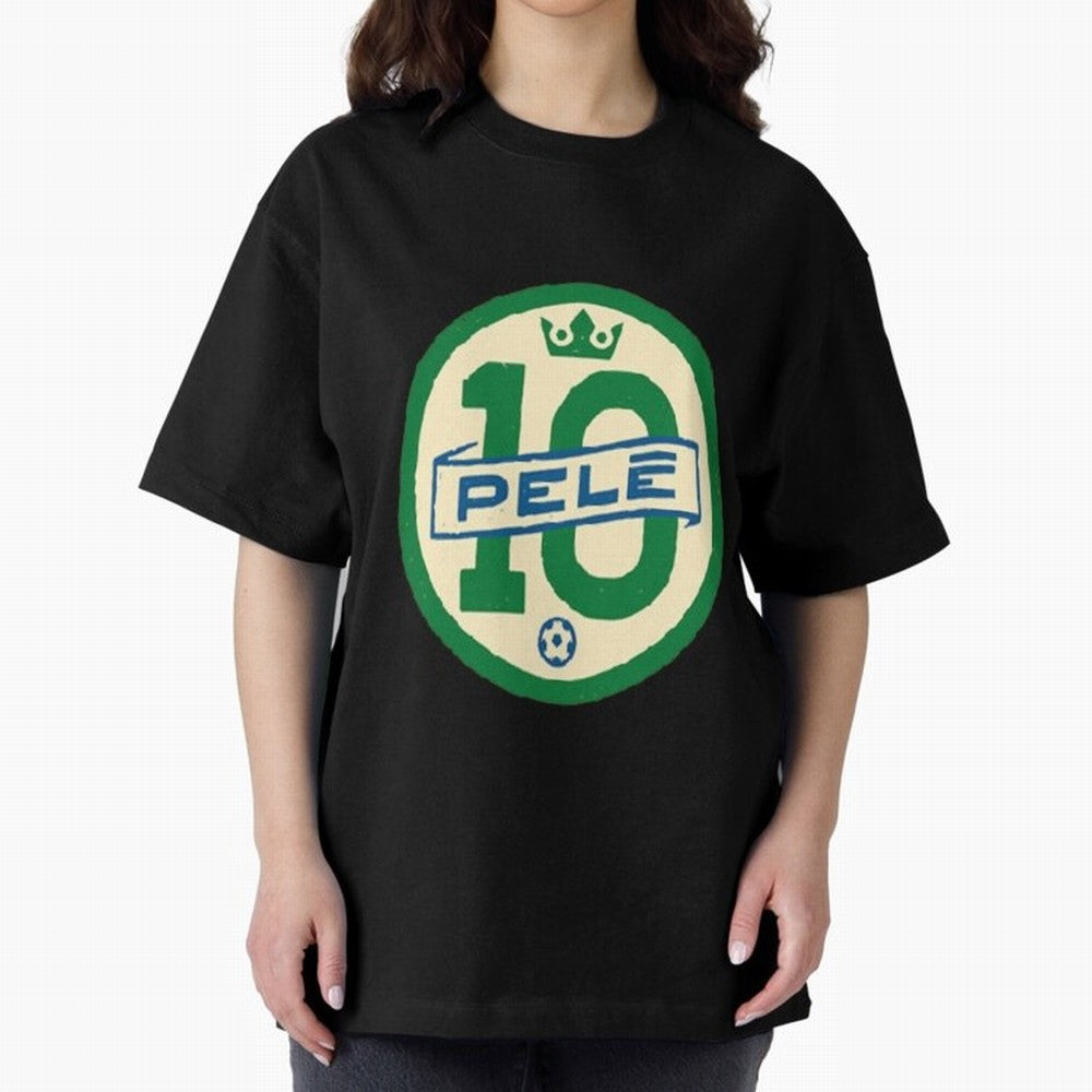 Signed Pele Shirt Oversized T-Shirt Upgrade Global Football Passion for FIFA World Cup 2026, Inspired by Cristiano Ronaldo, Haaland and CR7, Portugal, Game Day Rituals, Football Legends, Country Pride and the Road to the Final; Made for Die Hard