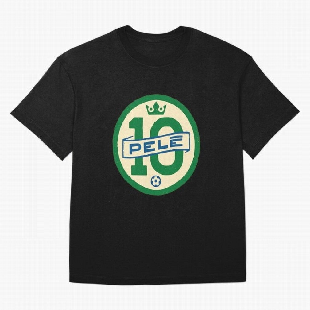 Signed Pele Shirt Oversized T-Shirt Upgrade Global Football Passion for FIFA World Cup 2026, Inspired by Cristiano Ronaldo, Haaland and CR7, Portugal, Game Day Rituals, Football Legends, Country Pride and the Road to the Final; Made for Die Hard