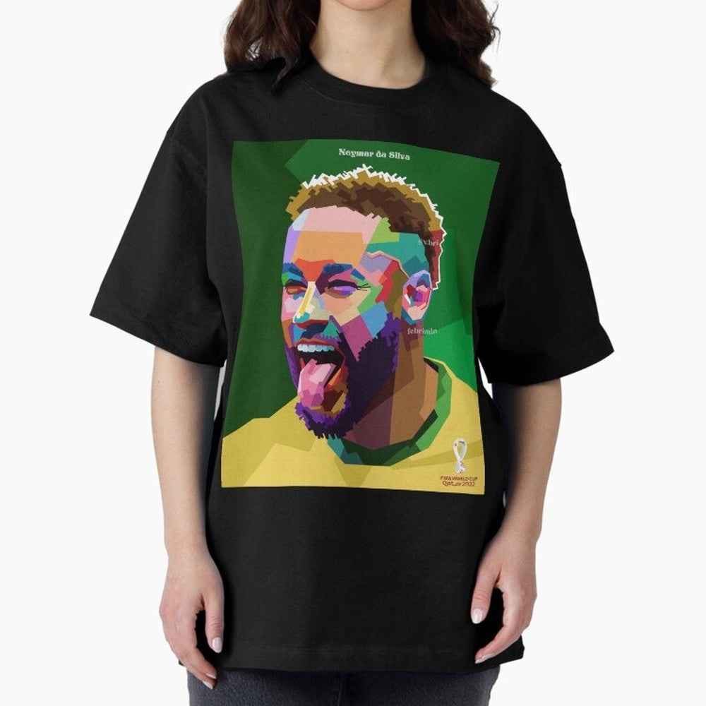 Neymar Brazil World Cup 2022 Pop Art Classic T-Shirt Celebrate Football Heritage in FIFA World Cup 2026 USA Canada Mexico for Fans of Neymar and Netherlands, Bringing Stadium Memories, Football Loyalty, International Chants and Championship