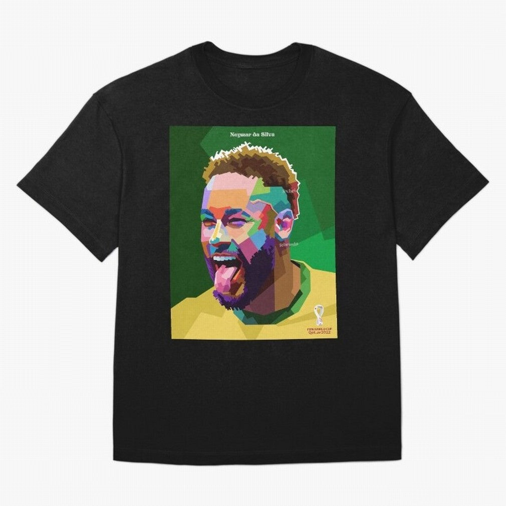 Neymar Brazil World Cup 2022 Pop Art Classic T-Shirt Celebrate Football Heritage in FIFA World Cup 2026 USA Canada Mexico for Fans of Neymar and Netherlands, Bringing Stadium Memories, Football Loyalty, International Chants and Championship