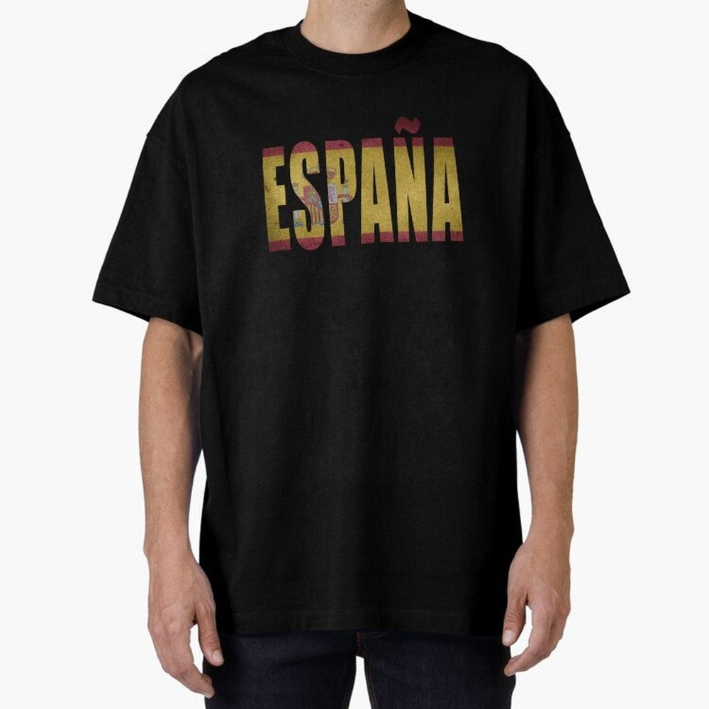 Espa?a Oversized T-Shirt Back the Journey through Match Day Hype around FIFA World Cup 2026, Messi, Neymar and Mbappe, France and Portugal, Football Passion, Legendary Performances, Festival Vibes and Supporter Community; Perfect for Supporters Who