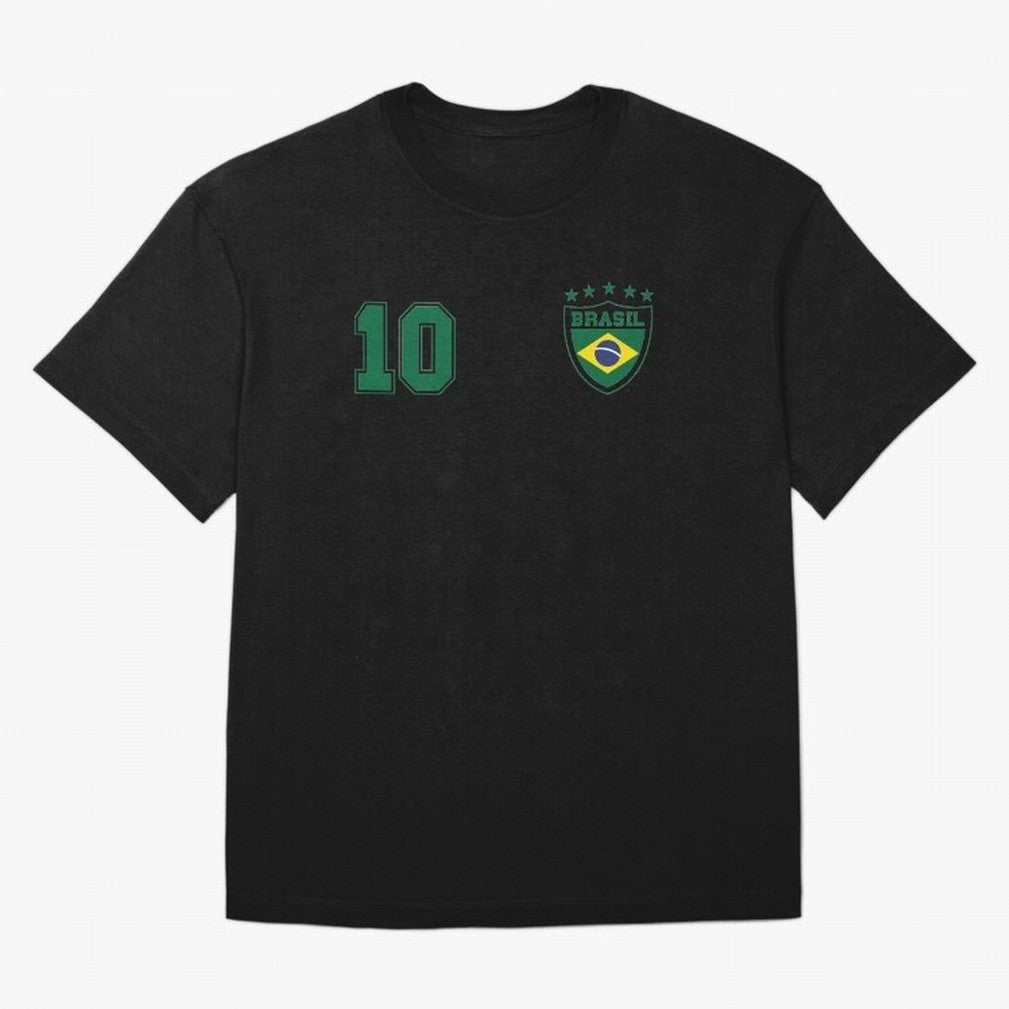 Classic Brasil Soccer No. 10 Brazil World Jersey Cup T Shirt Classic T-Shirt Refresh FIFA World Cup 2026 Group Stage Made for Messi, France Energy, Fan Favorite Moments, National Team Passion, Big Match Drama and Soccer History; Ideal for Football