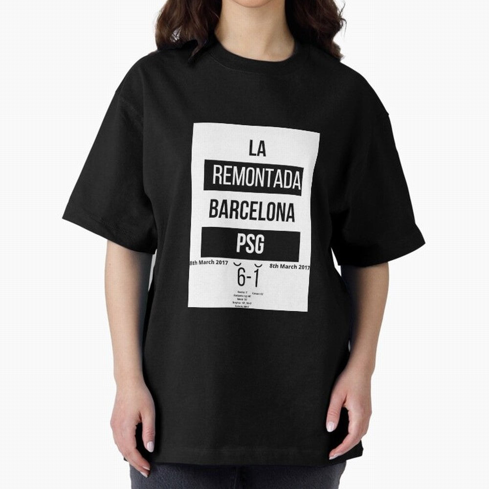 La Remontada Oversized T-Shirt Experience the FIFA World Cup 2026 USA Canada Mexico Journey through Messi, CR7 and Mbappe Highlights, Germany Pride, Football Passion, Legendary Performances, Festival Vibes and Supporter Community; Ideal for
