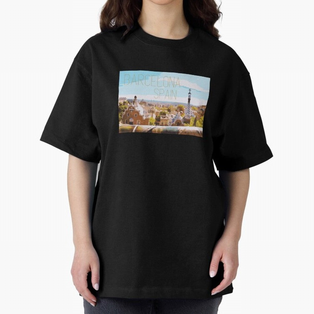 Barcelona Print Oversized T-Shirt Honor the Beautiful Game during the FIFA World Cup 2026 Group Stage Journey through Neymar, Haaland and Cristiano Ronaldo Highlights, Argentina and Brazil Pride, Stadium Memories, Football Loyalty, International