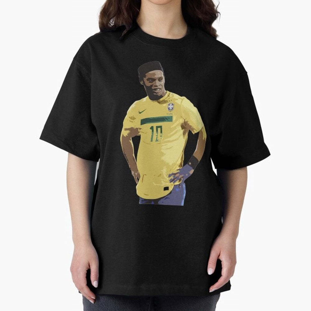Ronaldinho Brazil Joga Bonito Classic T-Shirt Stand with Global Football Passion for FIFA World Cup 2026 USA Canada Mexico, Centered on Haaland, England and Germany, Classic Soccer Heritage, Championship Pressure, Fan Loyalty and International
