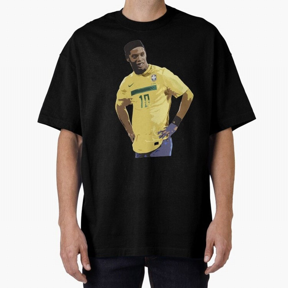 Ronaldinho Brazil Joga Bonito Classic T-Shirt Stand with Global Football Passion for FIFA World Cup 2026 USA Canada Mexico, Centered on Haaland, England and Germany, Classic Soccer Heritage, Championship Pressure, Fan Loyalty and International