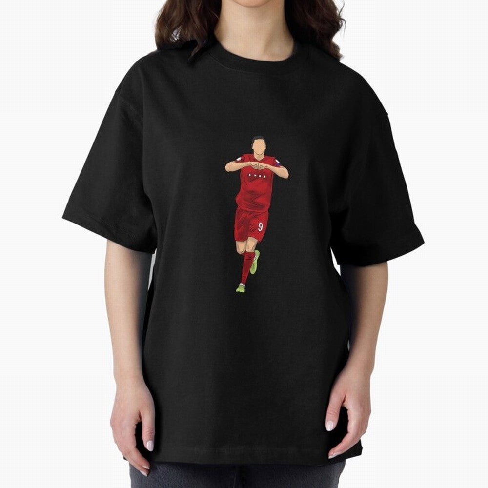 Celebration Oversized T-Shirt Show Championship Spirit for FIFA World Cup 2026 Group Stage Spirit, Centered on Spain and Netherlands, Haaland and Mbappe, Championship Spirit, Famous Goals, Roaring Crowds and International Football Unity; Made for