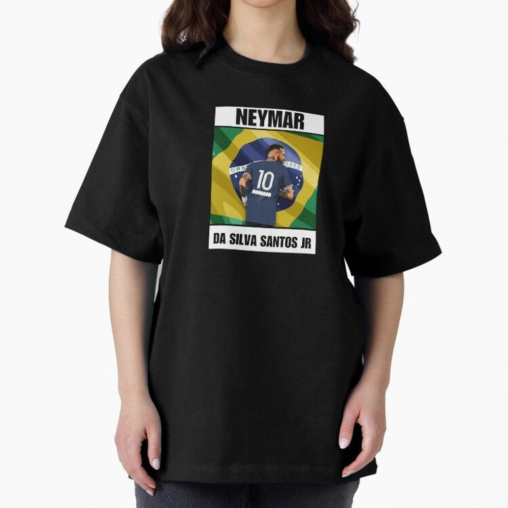 El Ney Oversized T-Shirt Celebrate Football Heritage in the FIFA World Cup 2026 Journey through Cristiano Ronaldo Highlights, Brazil Pride, Football Passion, Legendary Performances, Festival Vibes and Supporter Community; Made for Collectors Who