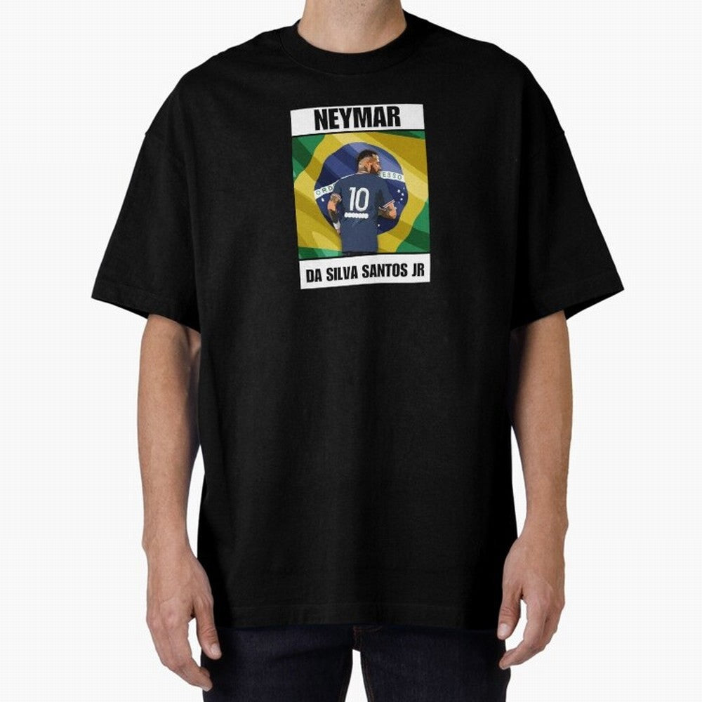 El Ney Oversized T-Shirt Celebrate Football Heritage in the FIFA World Cup 2026 Journey through Cristiano Ronaldo Highlights, Brazil Pride, Football Passion, Legendary Performances, Festival Vibes and Supporter Community; Made for Collectors Who