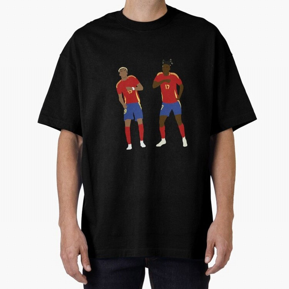 Yamal and Williams Dance Duo Oversized T-Shirt Carry the Dream of FIFA World Cup 2026 Spirit, Featuring Netherlands, Neymar, Tournament Hype, Historic Matchups, Family Viewing Parties and Global Sports Pride; Built for Supporters Chasing Trophy