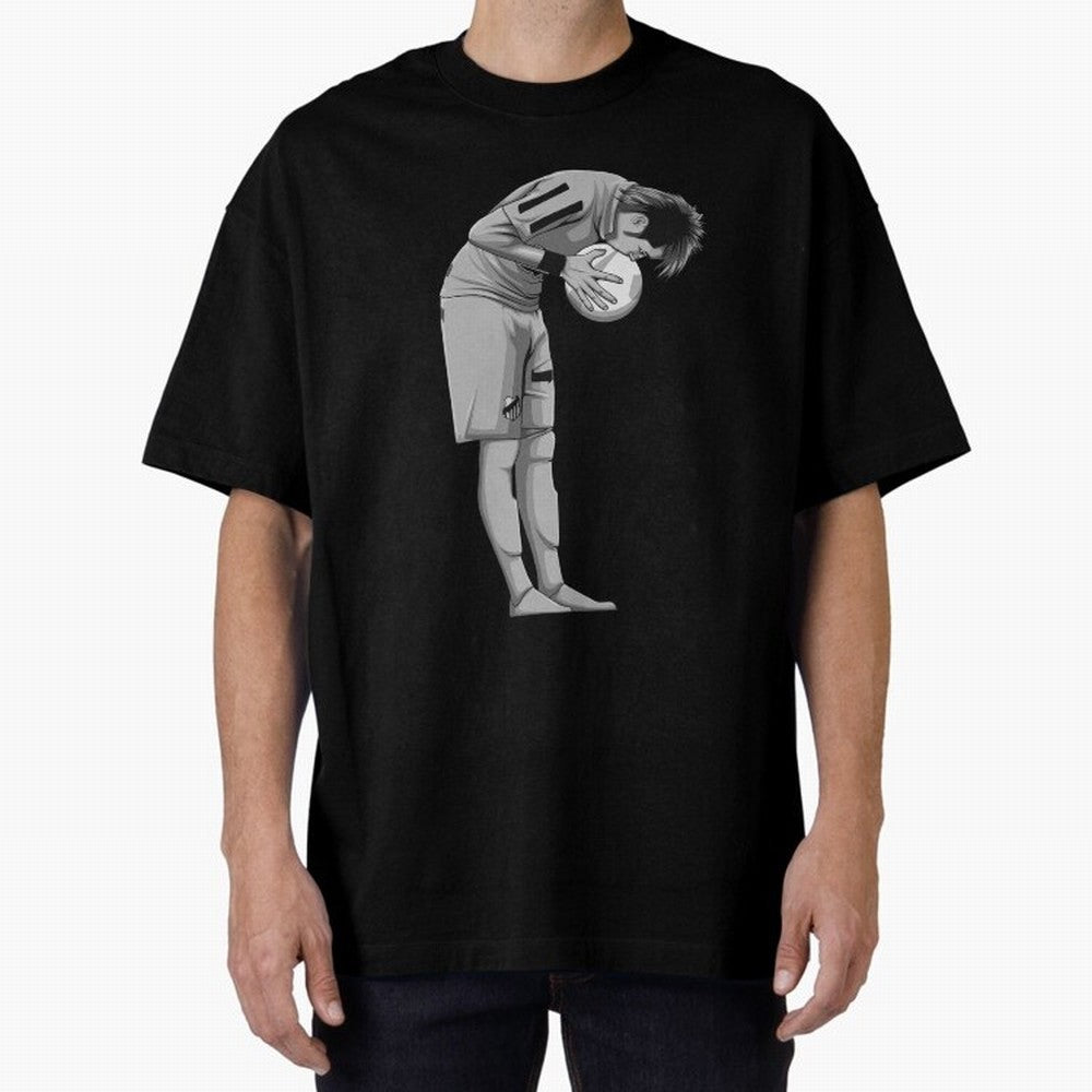 Neymar Black and White Version Oversized T-Shirt Keep the Match Day Mood of FIFA World Cup 2026 Spirit, Filled with Portugal, Spain and Germany, Cristiano Ronaldo, Haaland and CR7, Game Day Rituals, Football Legends, Country Pride and the Road to