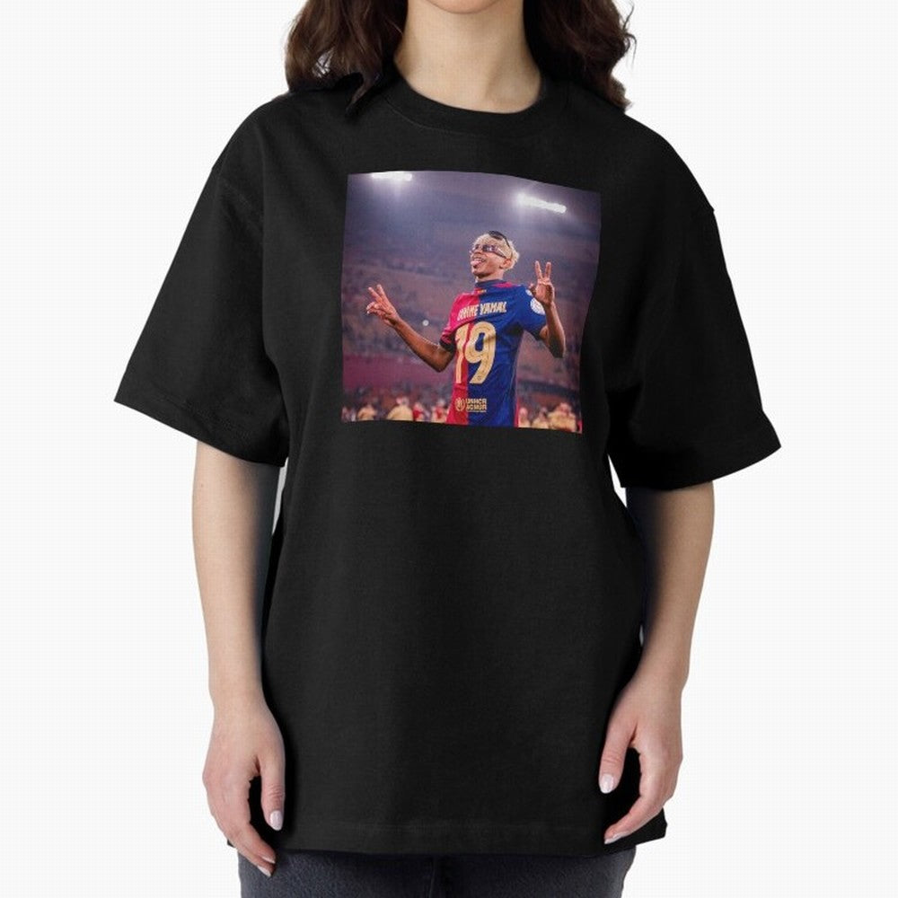 Lamine Yamal Oversized T-Shirt Fuel the Hype around Match Day Hype around FIFA World Cup 2026, Cristiano Ronaldo, England and Germany, Football Festival Excitement, Trophy Ambitions, Country Rivalries and Star Player Buzz; Created for Match Day