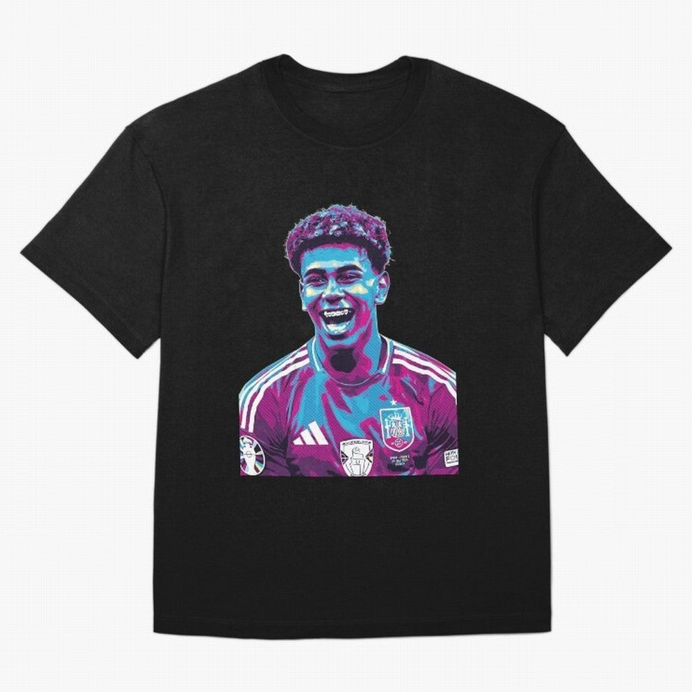 lamine yamal laugh Classic T-Shirt Represent Global Football Passion for FIFA World Cup 2026 Group Stage, Inspired by Neymar, Spain, Championship Spirit, Famous Goals, Roaring Crowds and International Football Unity; Made for Collectors Who Enjoy