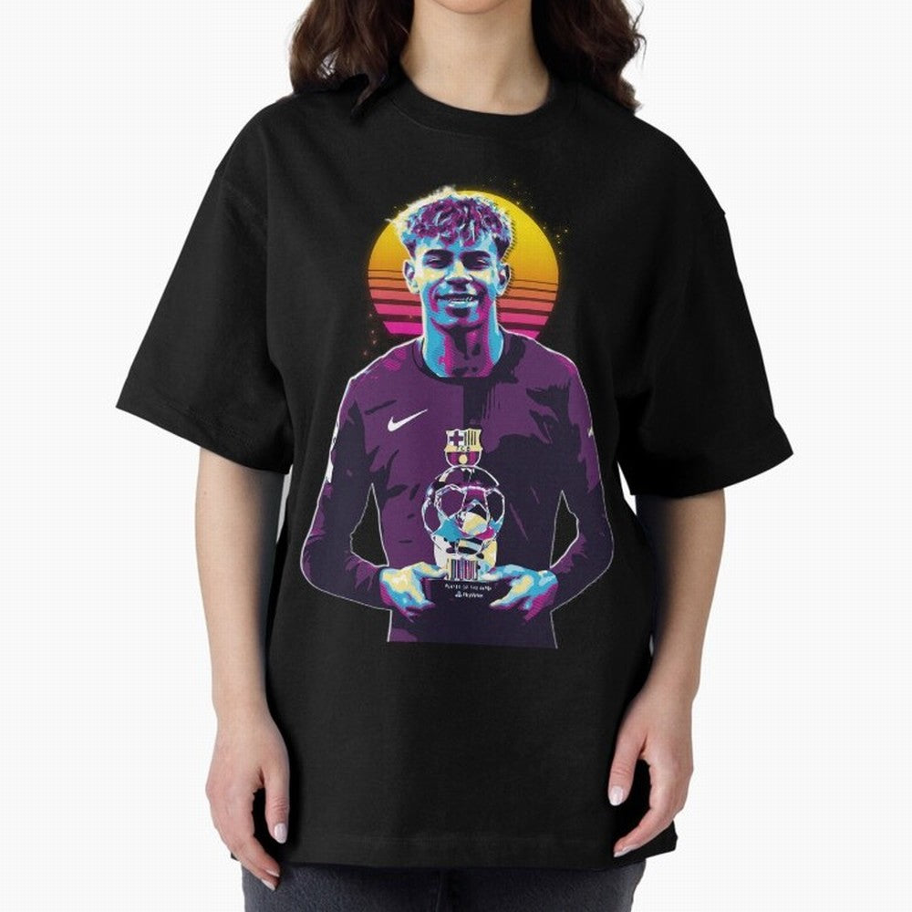 Lamine Yamal holding the trophy Classic T-Shirt Upgrade FIFA World Cup 2026 USA Canada Mexico Inspired by Messi and Cristiano Ronaldo, Spain and Netherlands Energy, Global Supporter Spirit, Legendary Goals, National Colors and Tournament