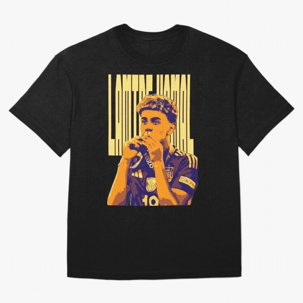 Lamine yamal pop art Oversized T-Shirt Fuel Your Fan Pride for FIFA World Cup 2026 Group Stage Connected to Cristiano Ronaldo, Haaland and CR7, England Energy, Goal Celebration Energy, Supporter Heritage, Football Icons and Worldwide Tournament